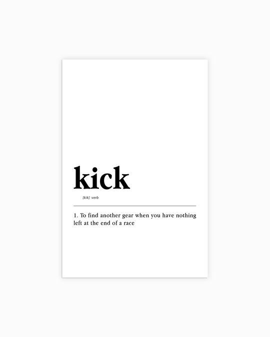 Kick Definition Poster