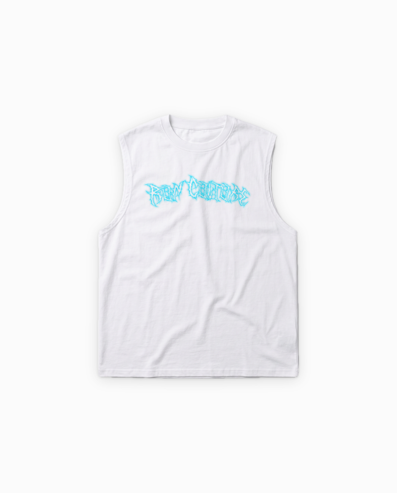 Run Faster Muscle Tank print detail