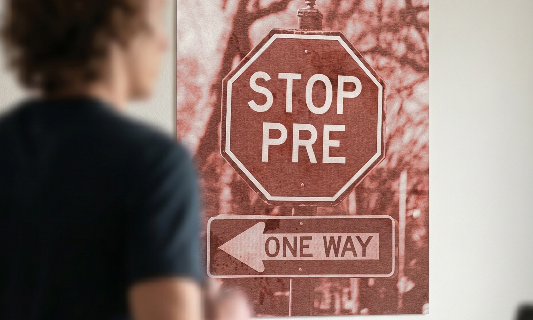 Stop Pre poster framed on a wall - Steve Prefontaine running wall art