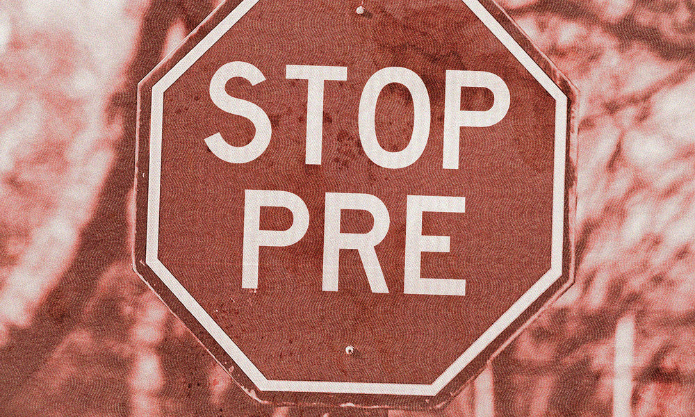 Stop Pre poster upclose detail - the most iconic Steve Prefontaine wall art
