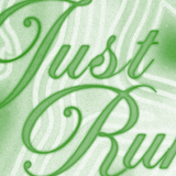 green-2 Just Run Poster - Running Wall Art alternate view, running wall art