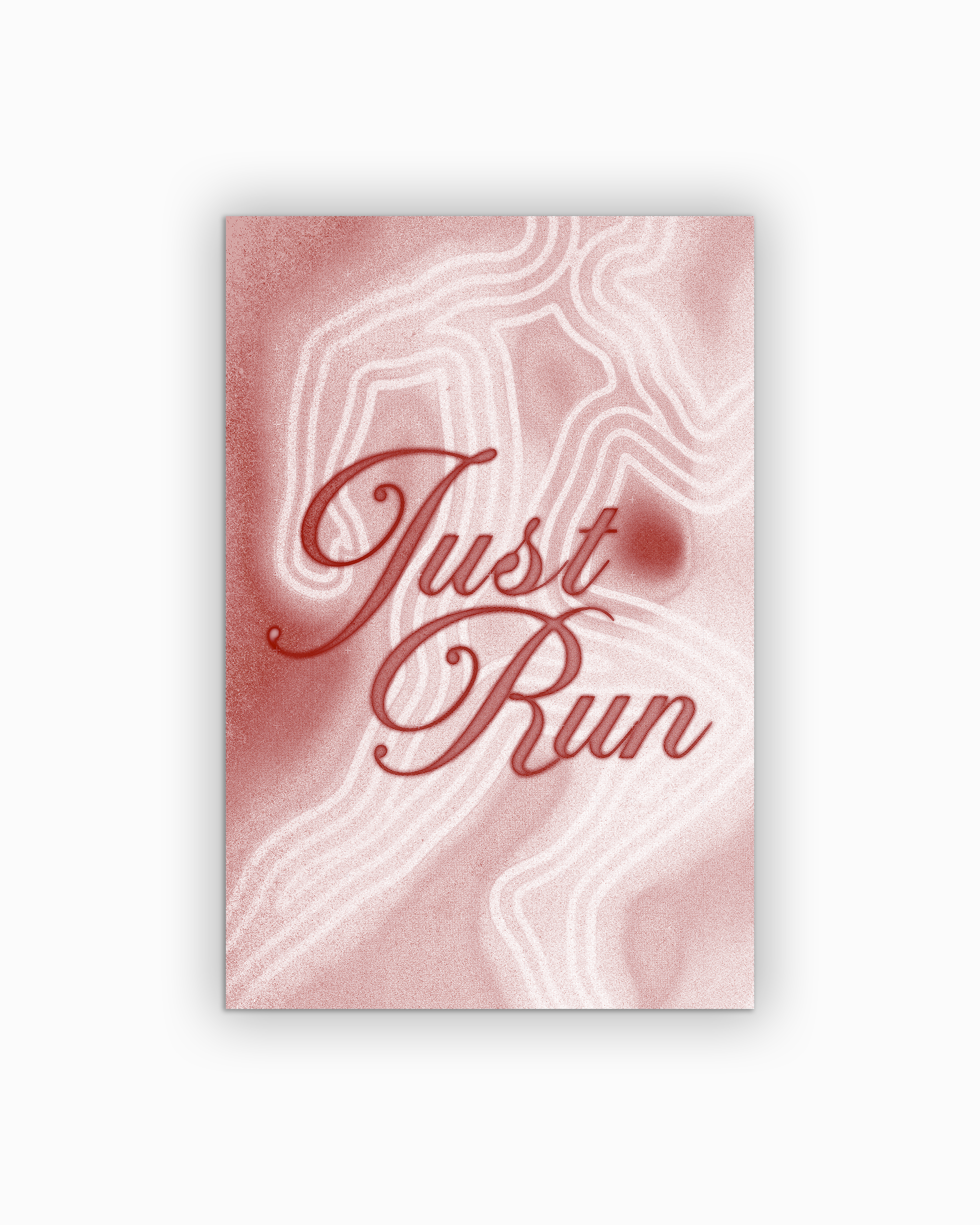 volcano-1 Just Run Poster - Running Wall Art on semi-gloss paper