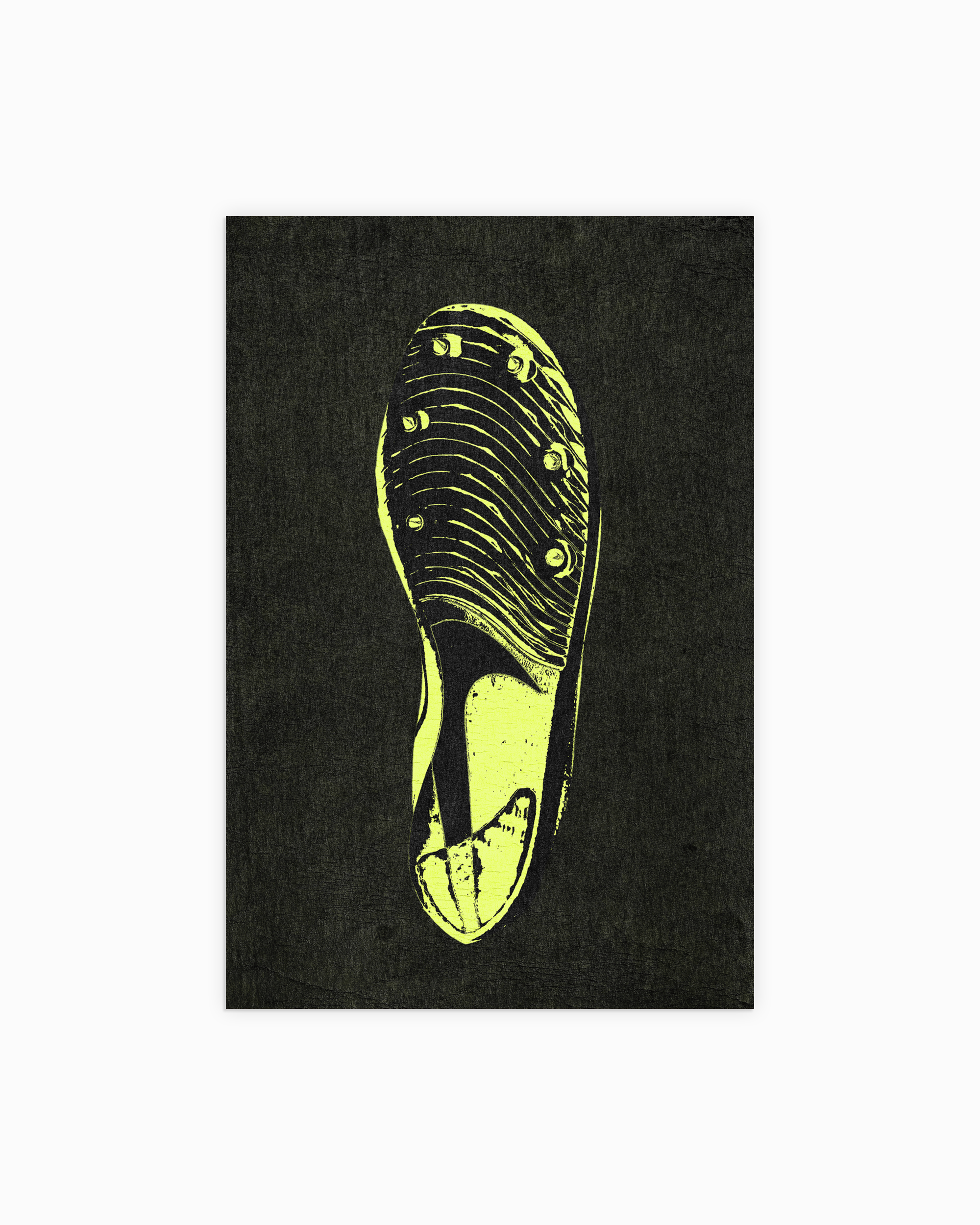 yellow-1 Nike Dragonfly Poster - Track Spike Wall Art on semi-gloss paper