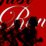 red-2 Just Run - Minimalist Running Poster alternate view, running wall art