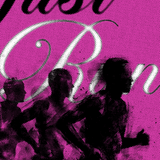 pink-2 Just Run - Minimalist Running Poster alternate view, running wall art