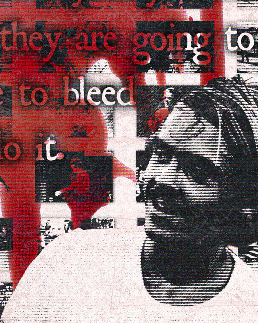 Somebody May Beat Me Poster - Red