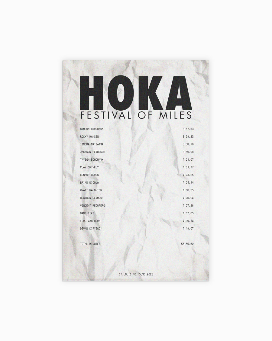 Hoka FOM Receipt Poster - White