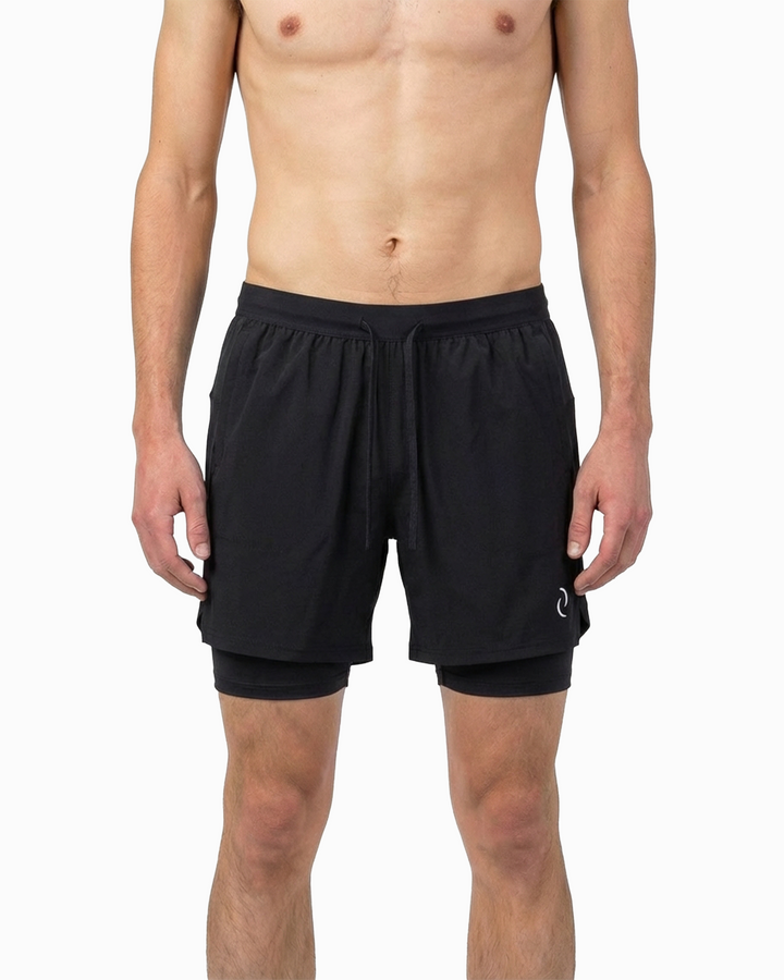 Multipurpose 2-in-1 Shorts in Black