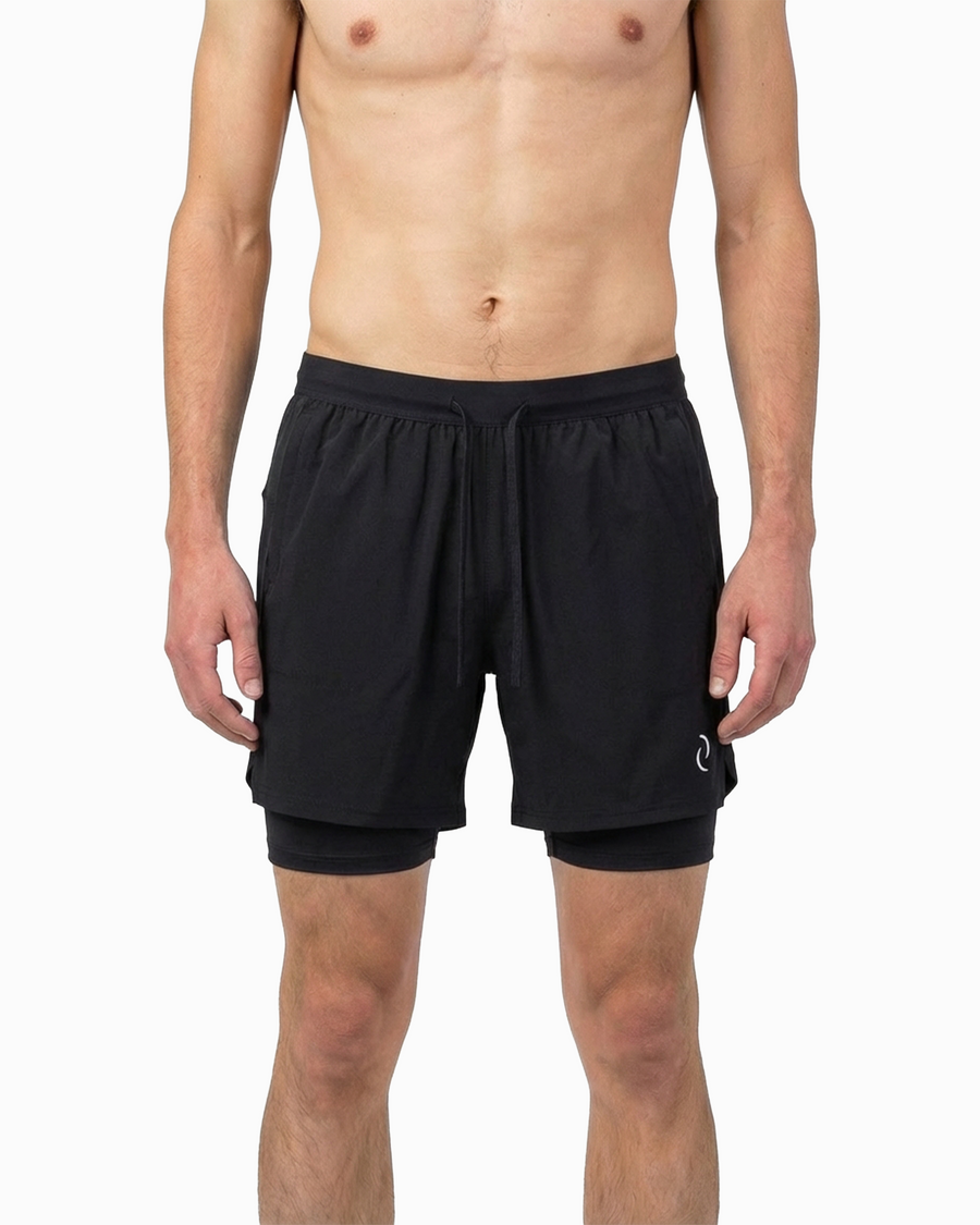Multipurpose 2-in-1 Shorts - Black