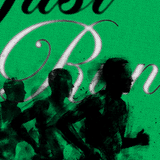 green-2 Just Run - Minimalist Running Poster alternate view, running wall art