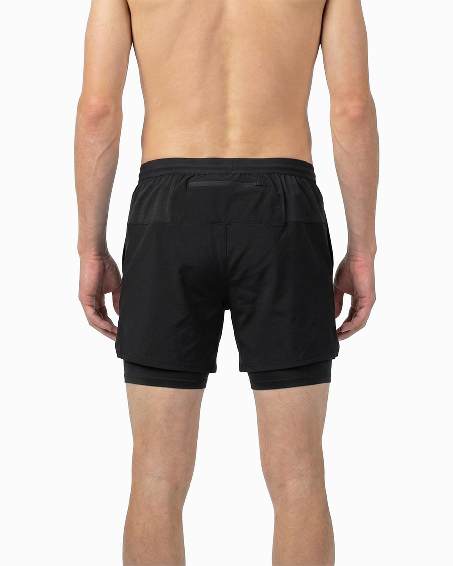 Multipurpose 2-in-1 Shorts - Black