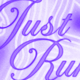 purple-2 Just Run Poster - Running Wall Art alternate view, running wall art