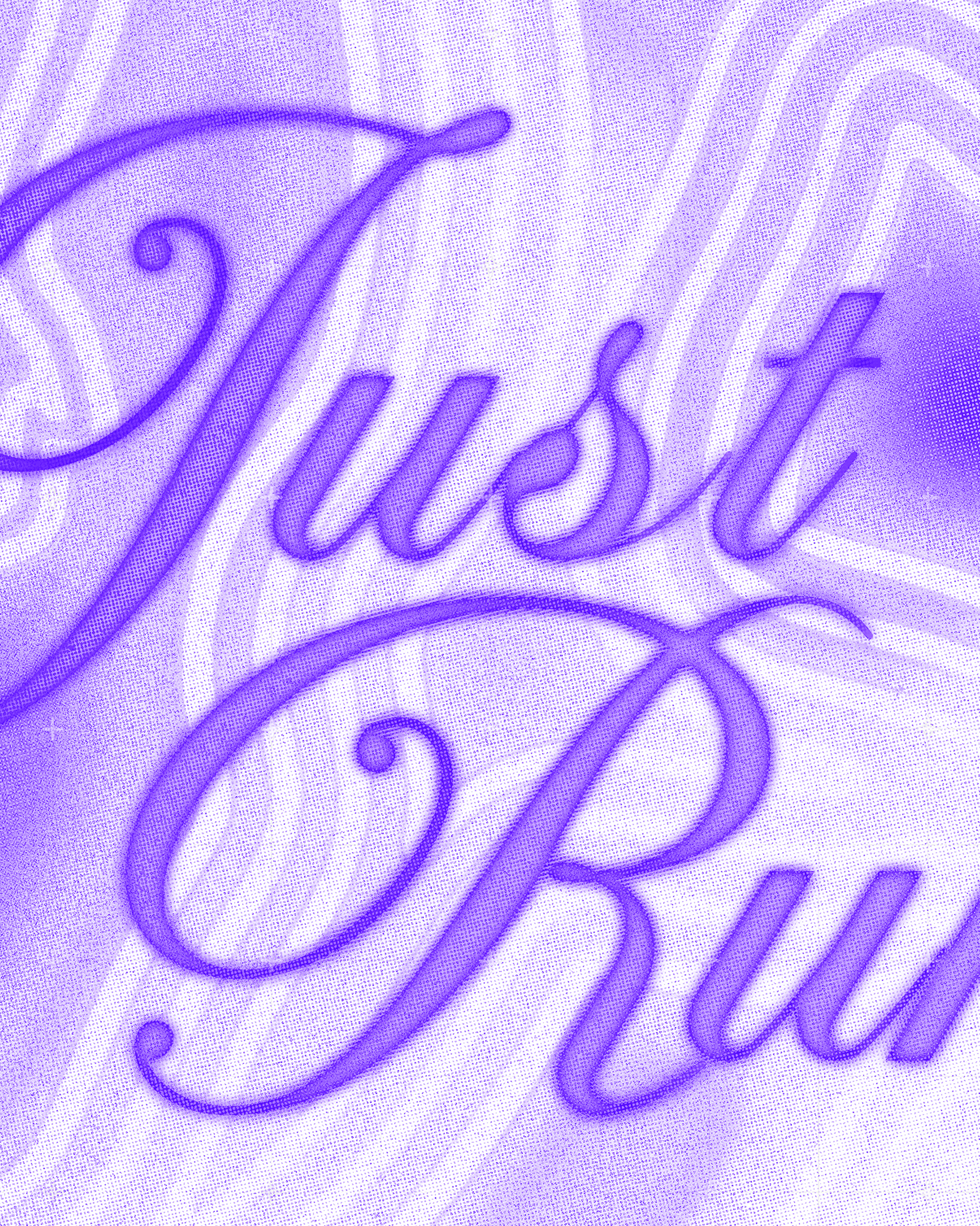 purple-2 Just Run Poster - Running Wall Art alternate view, running wall art