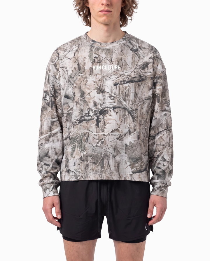 Waffle Long Sleeve in Camo