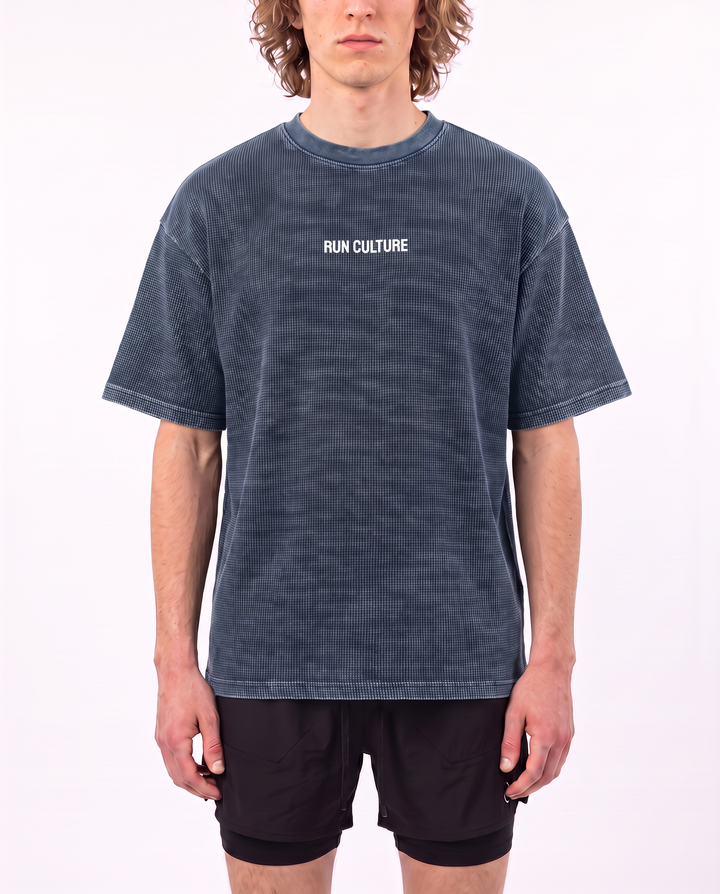 Waffle T-Shirt in Blue