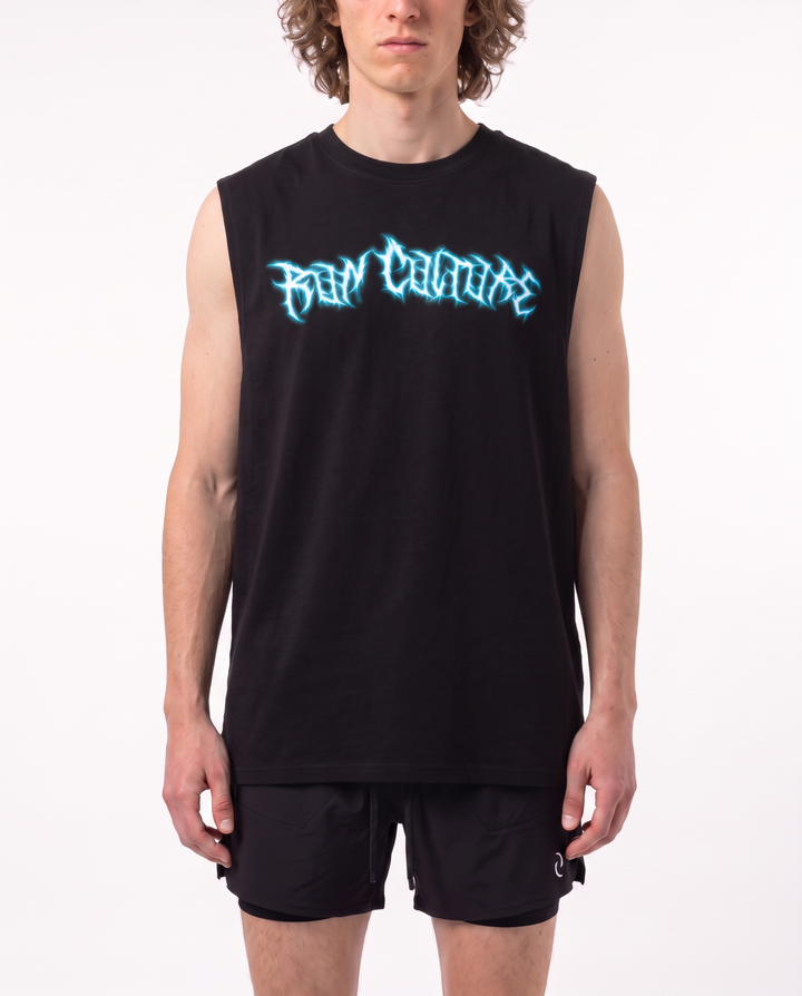 Run Faster Muscle Tank in Black
