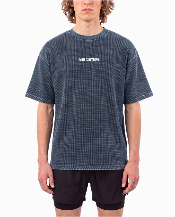Waffle T-Shirt in Blue